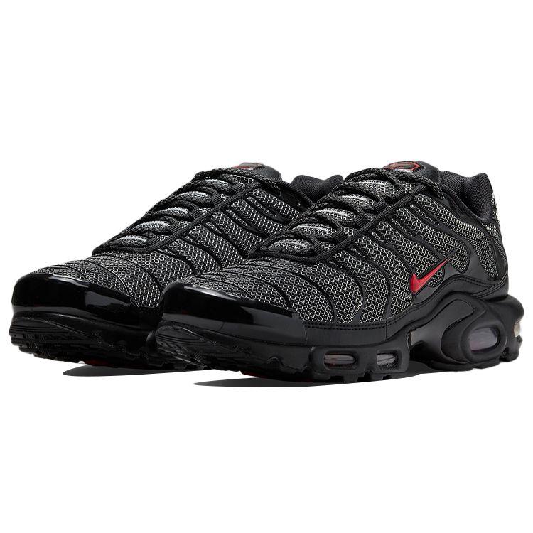 Nike Кроссовки Air Max Plus Bred Металлическая сетка Мужские Черные Университетский красный DO6383-001