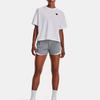Under Armour Play Up 3.0 Color Block Letter Print High Waist Casual Shorts Women Shorts Smoke-Gray 1344552-055