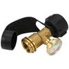 Type1 Brass Outdoor Propane Tank Adapter Gas Cylinder Pressure Gauge with