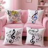 Популярная наволочка с принтом нот Удобная двусторонняя наволочка Идеально для автомобиля Дивана Спальни и других мест