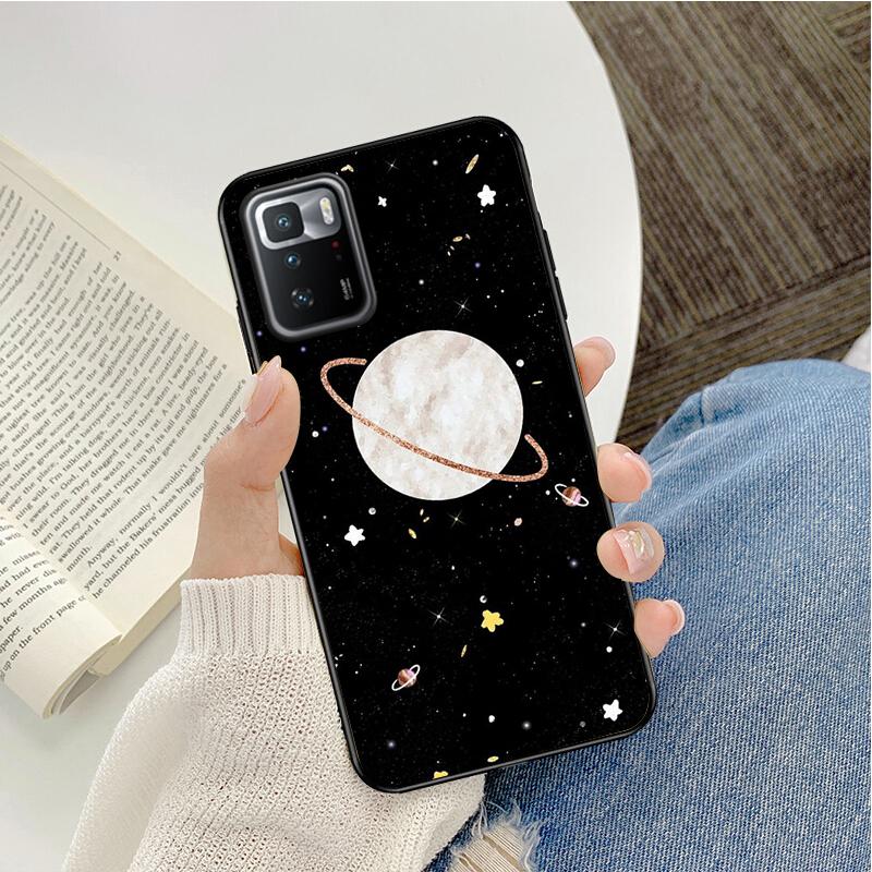 Phone Case For Xiaomi Redmi Note 13 12 Pro 11 10 Pro 12S 11S 10S Redmi 10 13C 9C 10C Cartoon Space Planet Funda Coque Case