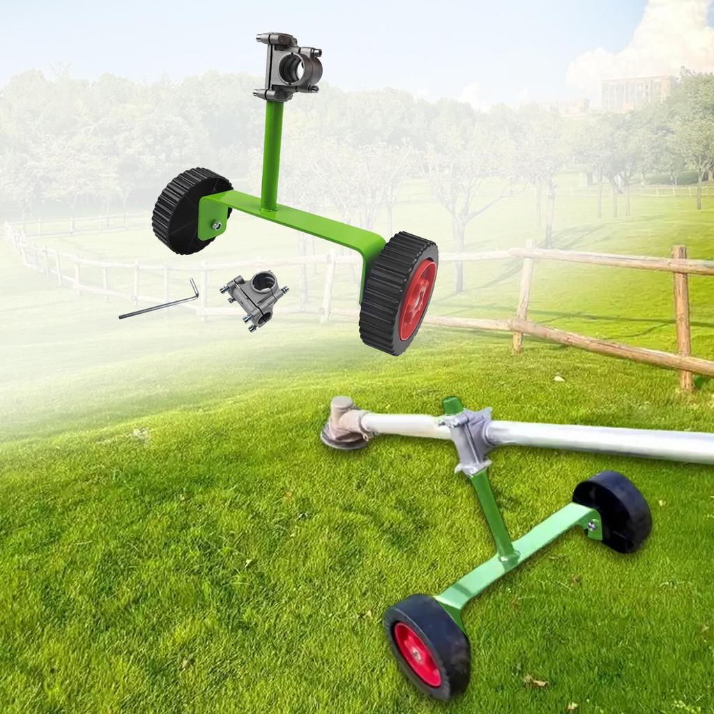 Lawn Mower Auxiliary Wheels Weed Wacker Wheel Quick Install String Trimmer Support for Park