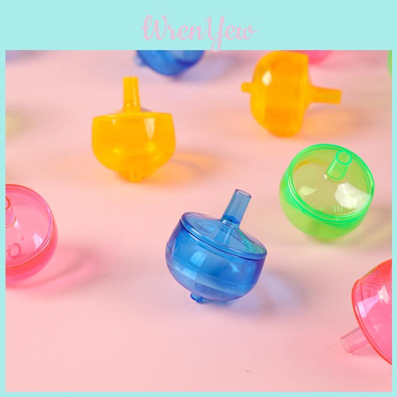Classic Transparent Gyroscope Toy For Kids Plastic Handheld Creative Gift For Children