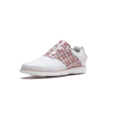 Шипованные женские гольф-ботинки FootJoy E-Comfort Boa, 98770J, Белый/Розовый/Серый, Размер 25,0 см, 3E