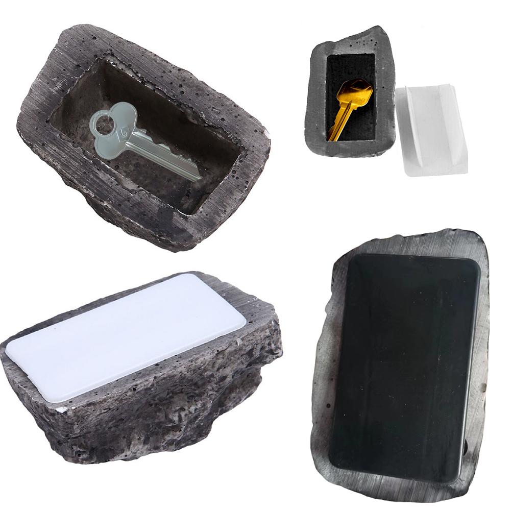 Outdoor Garden Hidden Rock Hide Keys In Stone Safety Storage Box Creative And Fashionable Fake Stone Novelty Stone Safes Storage