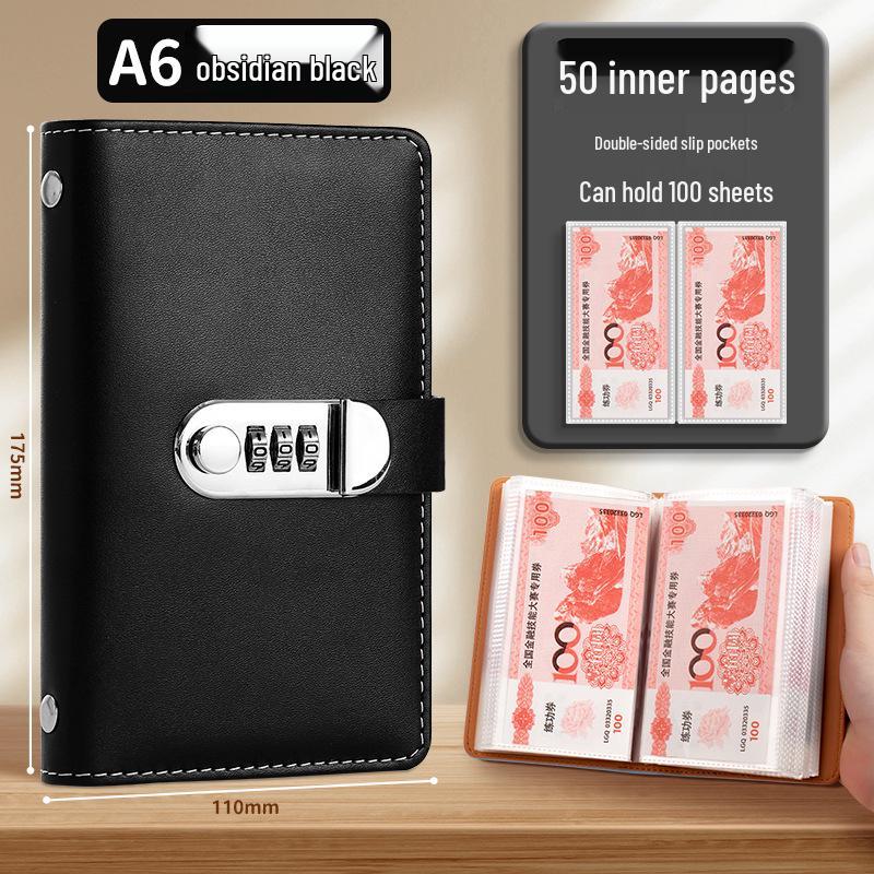 Водонепроницаемая книга для сбережений: Альбом для хранения денег большой вместимости и зажим для банкнот