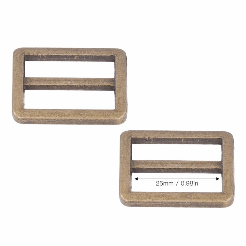10pcs Durable Metal Metal Slide Buckle Wear Resistant Adjustable Buckle DIY Project