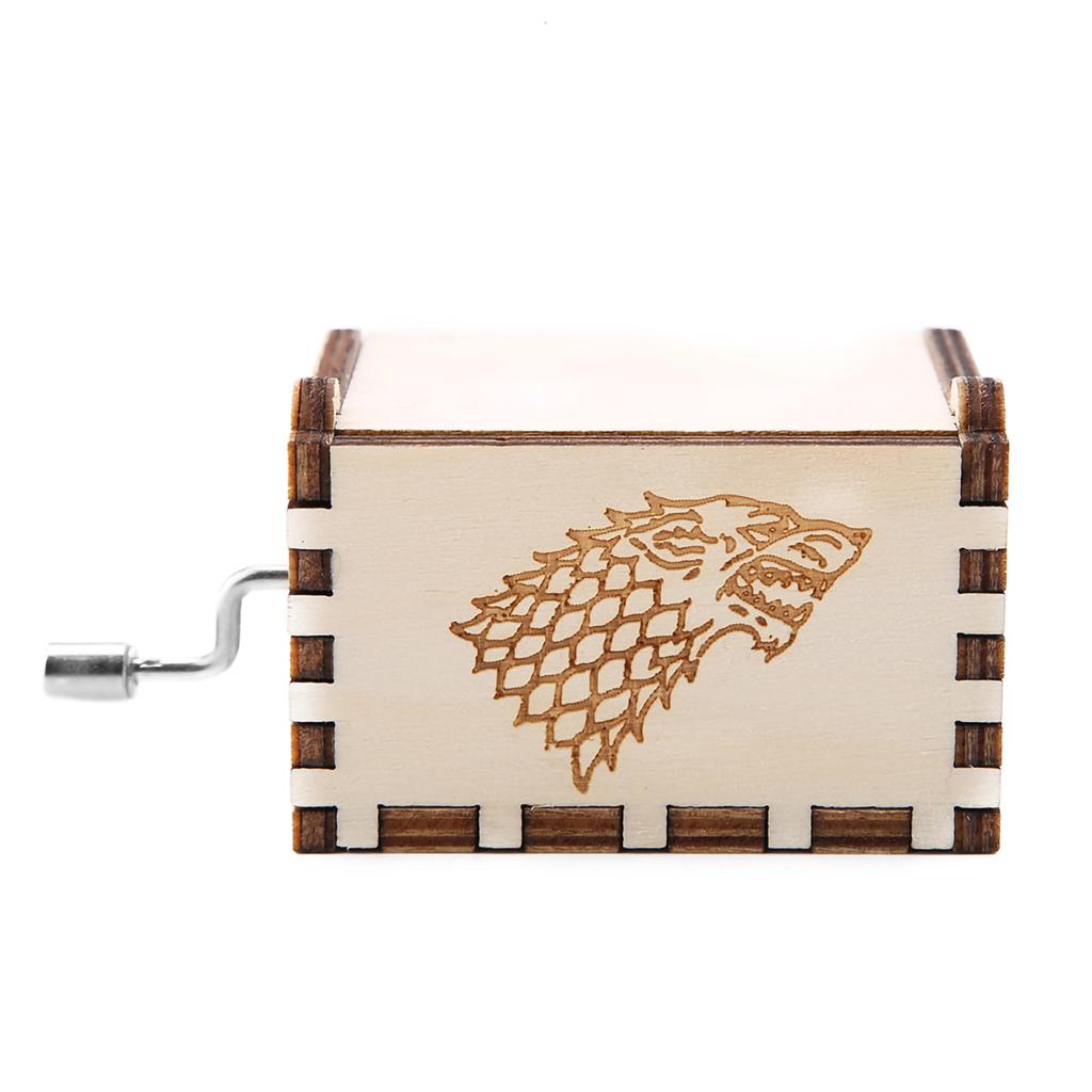 1 шт. деревянная резная ручная музыкальная шкатулка механическая классическая поделка подарок на день рождения