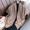 New Square Scarf Temperament Versatile Vacation Beach Scarf Scarf Scarf Women High-end Spring and Autumn Summer Women