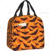 Spider Halloween and Ghost Lunch Bag Insulated Reusable Lunch Box Thermal Cooler Tote Bags Container for Women Work Trip
