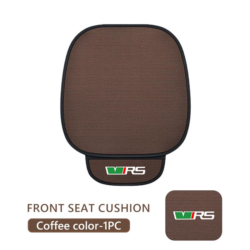 CAPR9 Car Seat Cushion Cover Breathable Ice Silk Soft Mats For Skoda Kamiq MK3 Roomster Rapid Kodiaq Karoq Fabia Enyaq