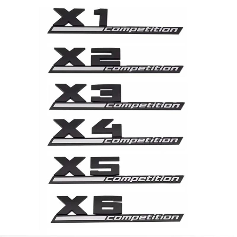 3D ABS COMPETITION Эмблема на багажник автомобиля Наклейка Thunder Edition Для M1 M2 M3 M4 M5 M6 M7 M8 X1M X2M X3M X4M X5M X6M X7M X5