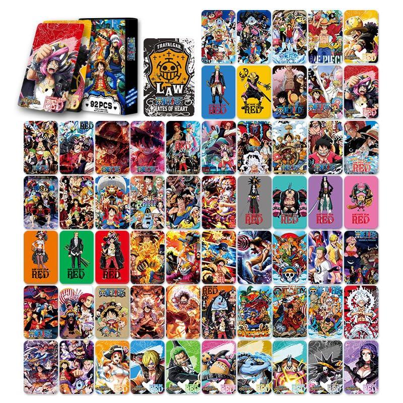 Набор наклеек LOMO-карт One Piece Король пиратов Коллекционные торговые карточки 32 шт. Коллекционные торговые карточки с персонажами Фото Неофициальный One Piece Пират 92 шт. (60 + Наклеек) -