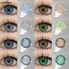 Multi-Style Color Contact Lenses, Lake Blue Eyeglass Lenses, Brown Color Contact Lenses, Turquoise Lenses, Gray White Eyeglass Lenses 1 Pair
