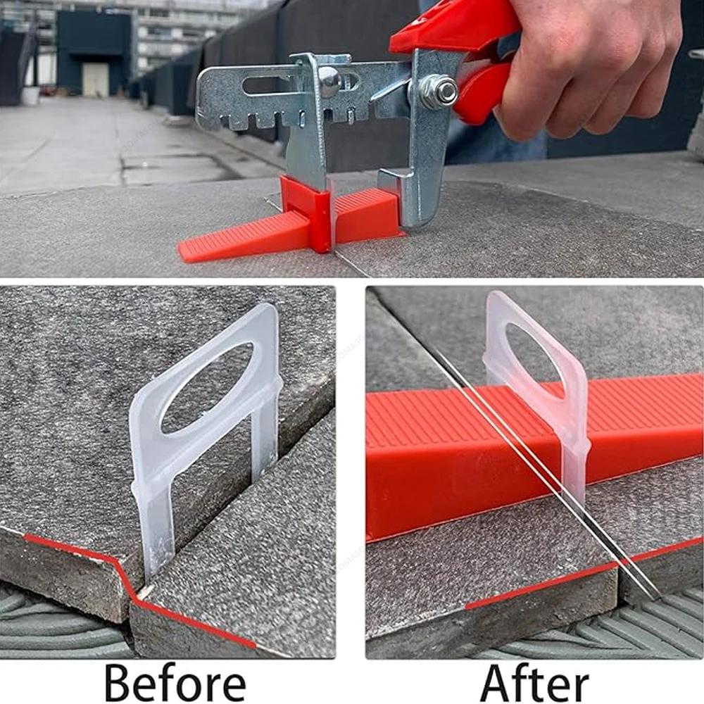 Tile Leveling System Laying Level Wedges Locator Spacers Flooring Wall Level Alignment Spacers Leveler for Tile Adjustment Tool