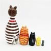 Japanese Girl Animal Matryoshka Doll Snowman Girls Russian Doll Wooden Stacking Dolls  Kids Toys