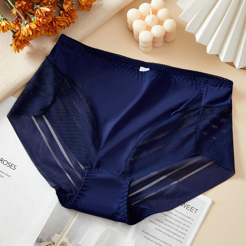 Sexy Lace Hollow Briefs for Women Mid Rise Lace Panties Comfortable Breathable Underwear Large Size