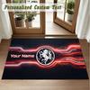 Crystal Velvet Square Rug Custom NameFC Twente Pattern Non Slip Home Floor Decor Rug