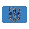 Emt Star Of Life Front Door Mat Anti-Slip Outdoor Absorbent Paramedic Medic Ambulance Doormat Kitchen Balcony Rug Carpet