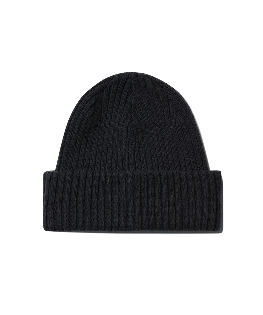 MUSINSA STANDARD Bold Knit Beanie [Black]