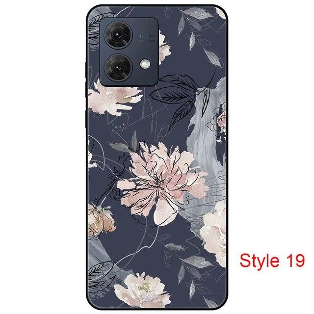 Чехол для Motorola Moto G84 MotoG84, черная задняя крышка, чехол 6,5 дюйма, противоударный мягкий бампер, противоскользящий прочный ТПУ, полная защита