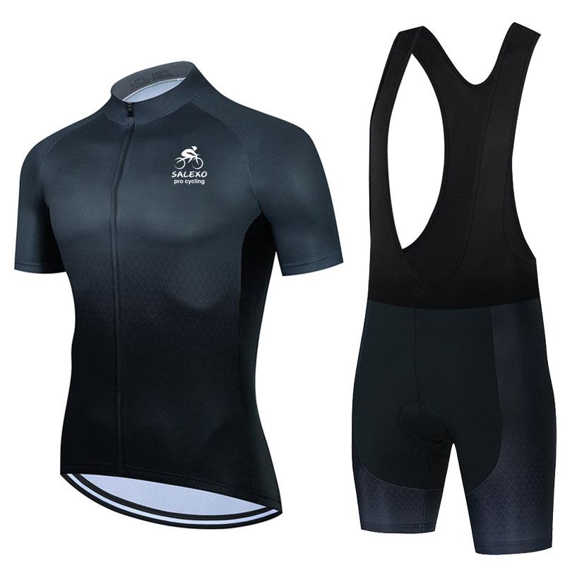 2024 Salexo Ropa Ciclismo летний мужской комплект веломайки с коротким рукавом гоночный горный велосипед велоспорт одежда велосипедная одежда костюм