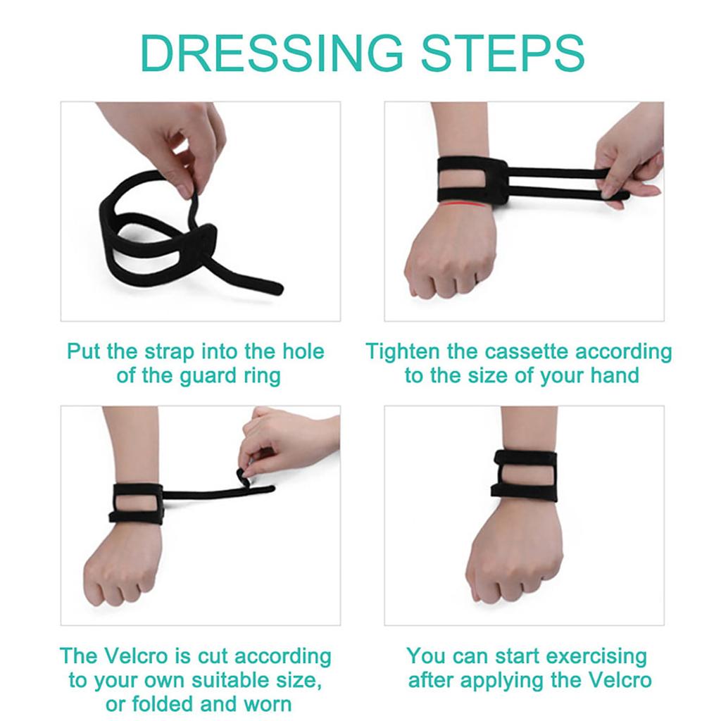 Sports Wrist Strap  Sprain Wrist Strap Adjustable Wrist Brace Black