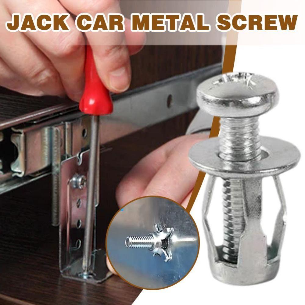 Wall For Automobile Motor Vehicle Car License Plate Bolt Petal Rivets Lock Nut Jack Expansion Nuts