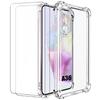 Case for Samsung Galaxy A36 with 2 Tempered Glasses, 4 Reinforced Corners Protection Transparent Silicone