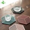 4pcs Silicone Tableware Insulation Mat Coaster Cup Hexagon Mats Pad Heat-insulated Bowl Placemat Home Decor Desktop