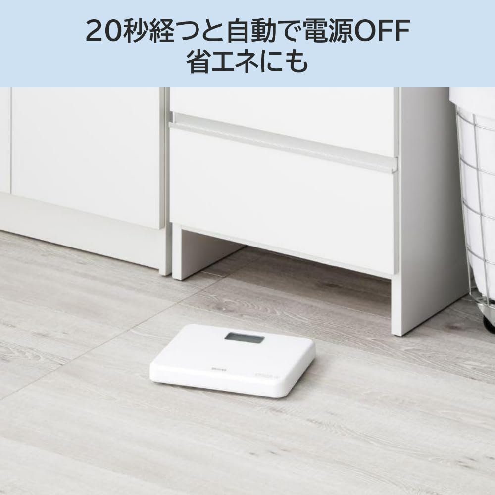 Компактные весы Tanita WH включаются, когда вы встаете на весы размера B5 HD-660, Белые, это, Прибл.