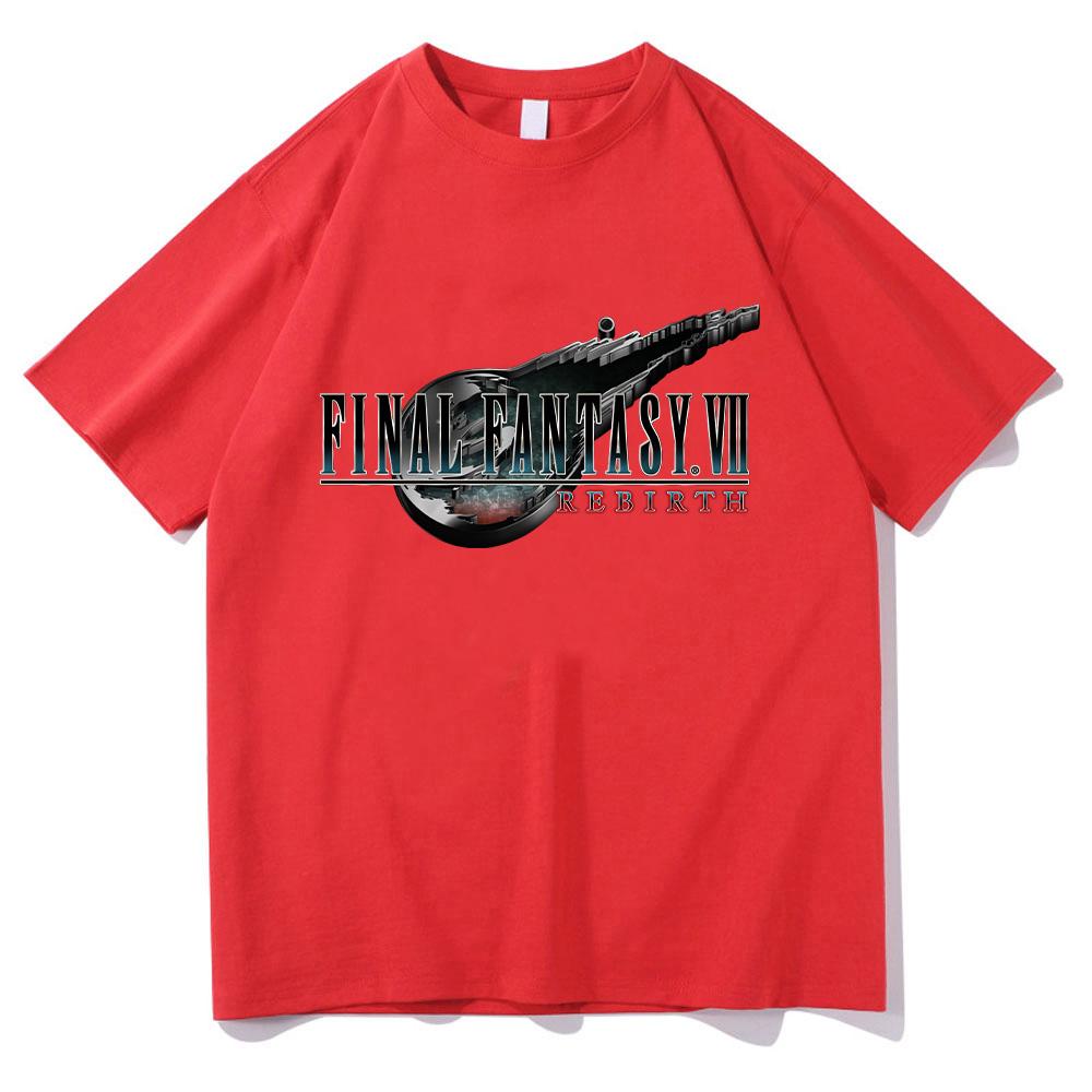 Final Fantasy VII Rebirth Hot Game Tshirt Retro Harajuku Tee-shirt Summer Cotton Short Sleeve Top Women Men Anime Print Y2K Tees