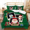 3D Santa Claus Bedding Set New Year Duvet Cover 2/3 Christmas Bedding AU210 * 210 Full Size Christmas Atmosphere Decoration