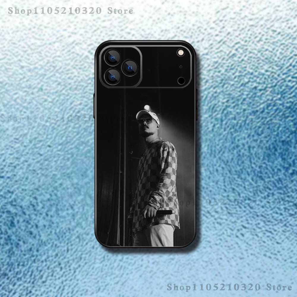 Singer D-Dellafuente Phone Case For iPhone 17,16,15,14,13,12,11 ,Pro Max,XS,X,XR,SE,Mini,8,7,Soft Silicone Black Cover