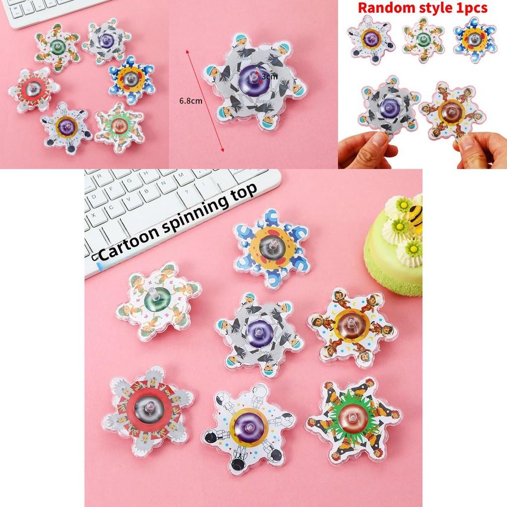 Childrens Cartoon Figure Pattern Gyroscope Toy With Pp Material For Kids And Classroom Entertainment