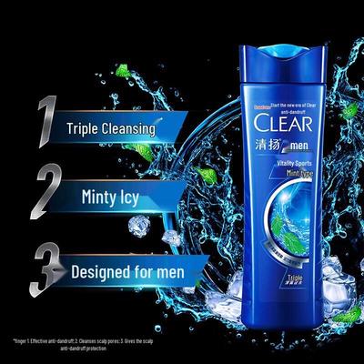 Clear Men Освежающий шампунь против перхоти для контроля жирности
