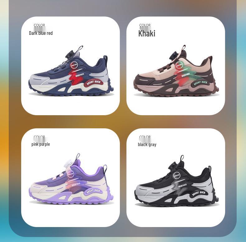 Водонепроницаемые кожаные кроссовки для бега для мальчиков, Осень 2025 - Удобная и модная спортивная обувь для детей среднего и старшего возраста