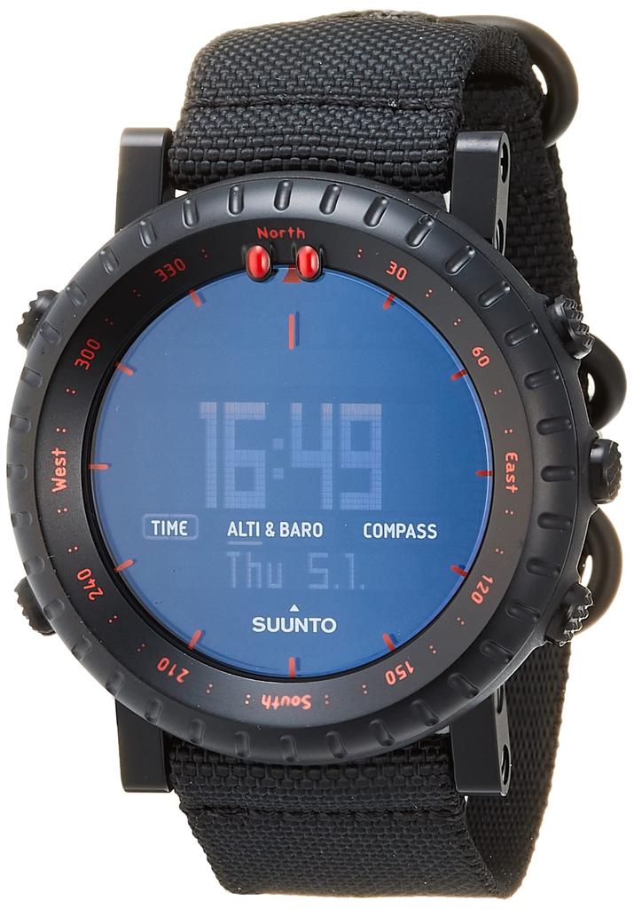 СУУНТО (СУУНТО) Suunto Core Черный Красный (SUUNTO CORE Черный Красный) Водонепроницаемость 3 АТМ НаправлениеВысотаАтмосферное давлениеГлубина воды [Подлинный