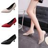 Туфли женские 2024 года, формальная, обычная, кожаная, повседневная, женская, летняя обувь на среднем каблуке, красные, Stilito, с острым носком, для молодых, A Y2k