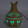 300ml Wood Grain Humidifier USB Powered Aroma Diffuser Humidifier with Ambient Night Light 2 Petal