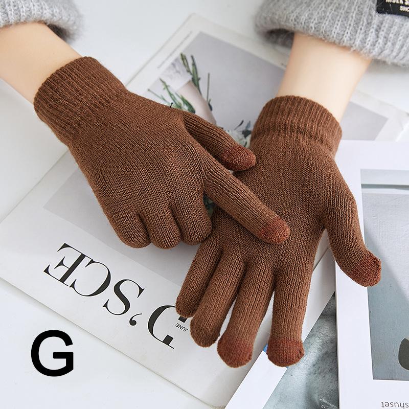 1 пара женских и мужских вязаных перчаток, мягкие варежки, ветрозащитные аксессуары для одежды, зимние теплые толстые