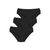 Черные трусики-слипы из трех частей