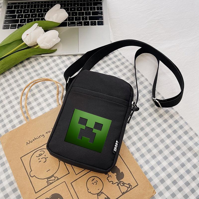 Холщовая сумка на плечо Minecraft Collectors Edition для повседневного использования с карманами на молнии