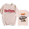 Japanese Anime Initial D EU Size T-Shirt Redsuns Cartoon Gothic Tops AE86 Funny Harajuku Manga Tshirt Men Graphic Tee Shirt Male