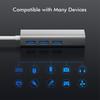 USB-концентратор премиум-класса, компактный, стабильный выход 1000 Мбит/с