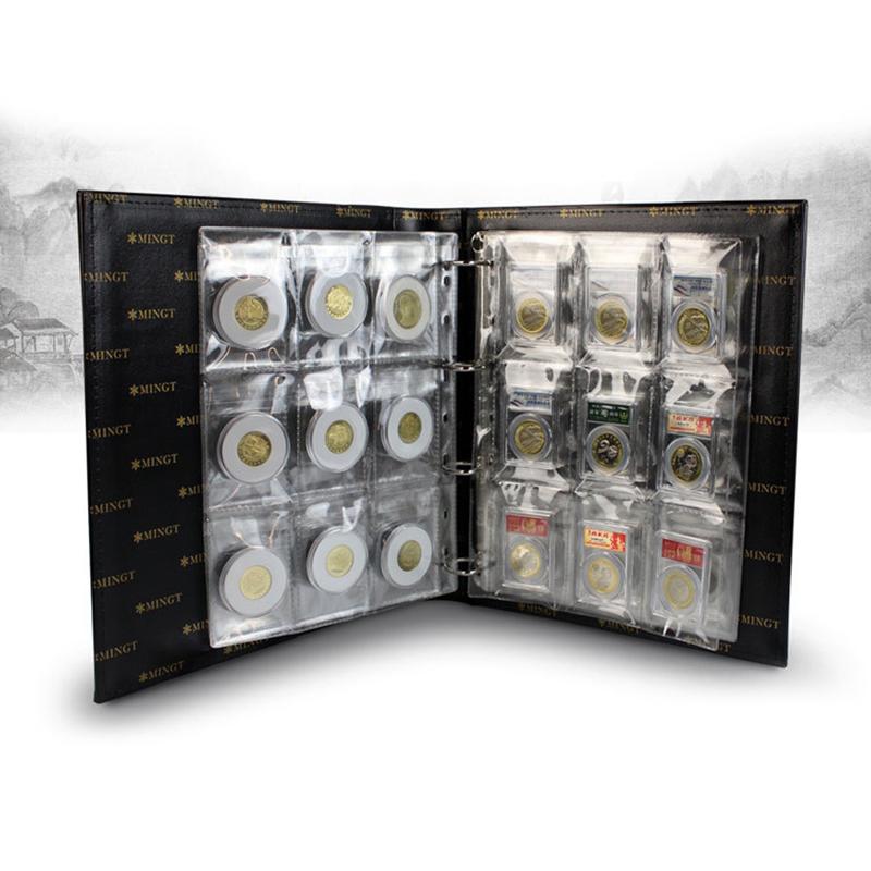 9/12 сеток, классический пластиковый держатель для монет, чехол для хранения денег, альбом, чехол для альбома