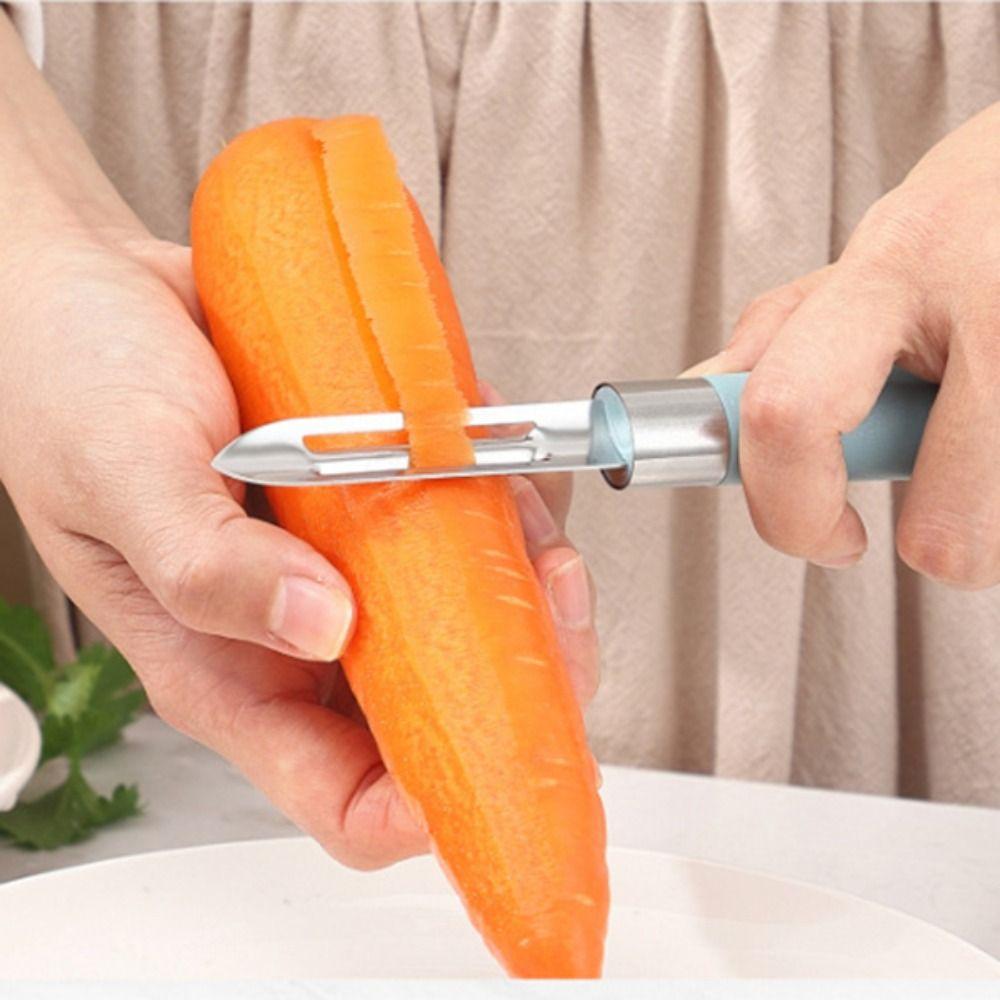 Non-slip Vegetable Fruit Peeler 2 in 1 Peeling Knife Grater Stainless Steel Melon Planer  Carrot