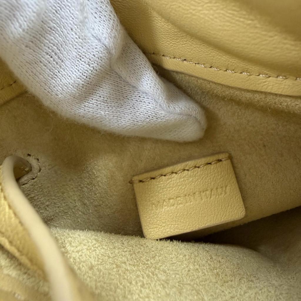 Very Good CELINE Shoulder Bag Cuir Triomphe Drawstring Leather Mobile Pouch Used