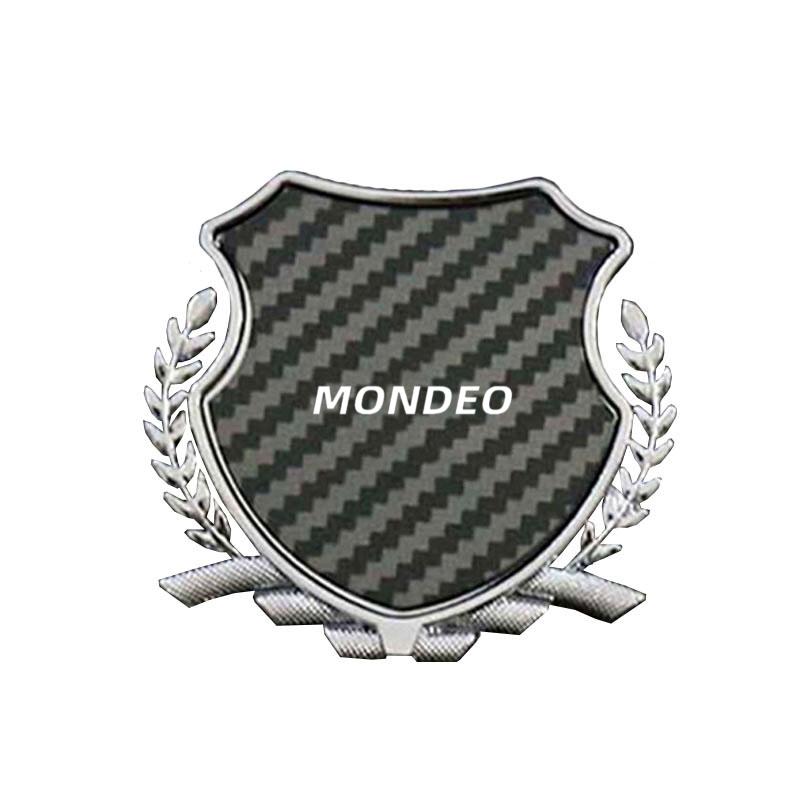 Zinc Alloy Metal Car Fender Emblem Side Window Badge Styling Decal For Ford Mondeo Logo Exterior Modification Decor Accessories