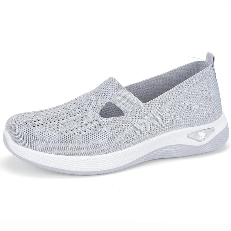 Новые женские туфли из сетки Fly-woven TEMU на одной подошве, дышащие, с мягкой подошвой, повседневные, с мелким вырезом